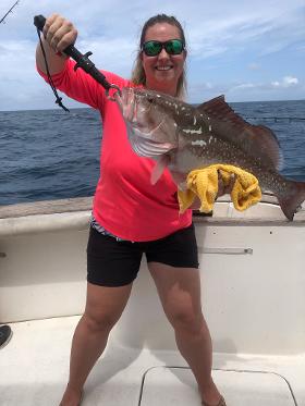 Charter red grouper